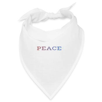 FRIEDEN für alle / Frieden & Liebe - Bandana - Weiß - Vorne