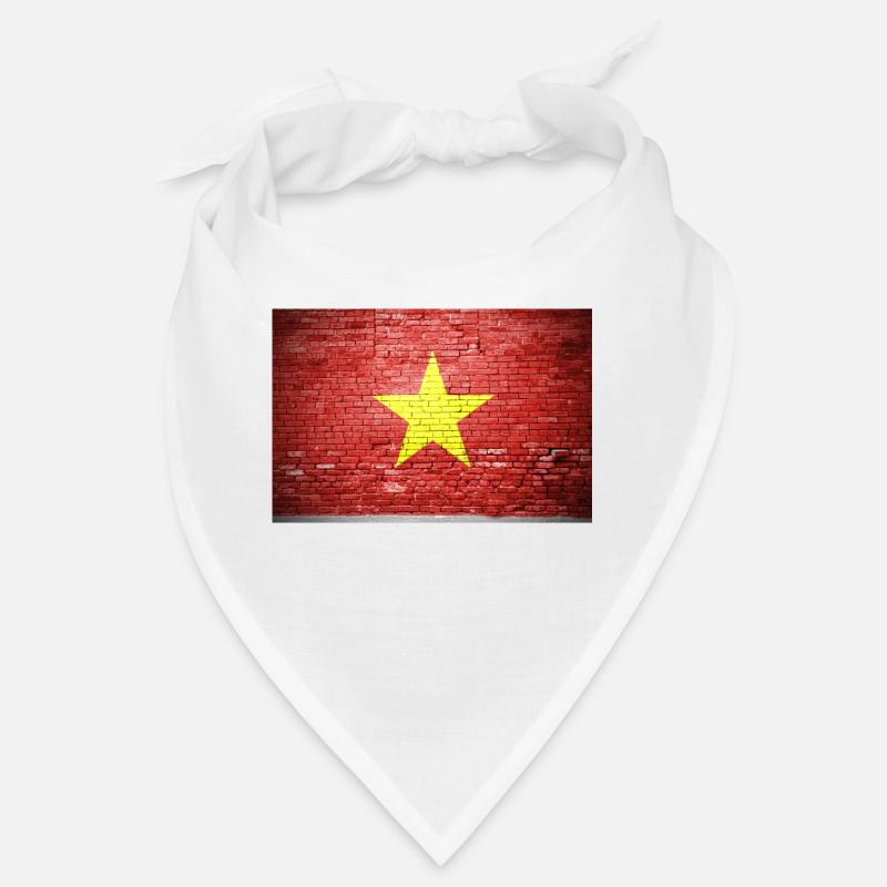 Vietnam Vietnamese Flag Graffiti on Brick Wall Bandana