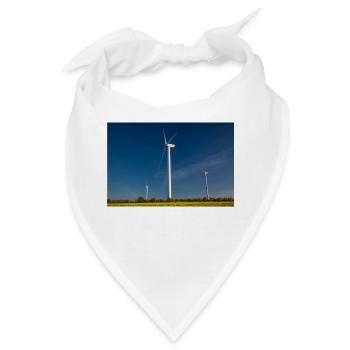 Windmühle. Wind turbine - Bandana - Weiß - Vorne