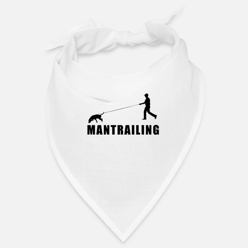 Mantrailing - Bandana - blanc
