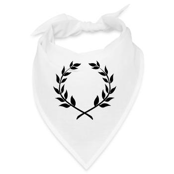 Siegerkranz Lorbeerkranz - Bandana - Weiß - Vorne