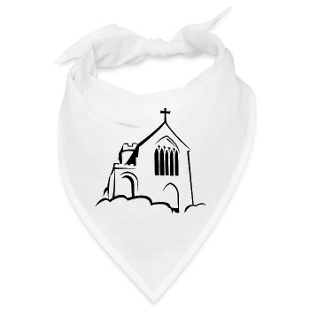 Kirche - Bandana - Weiß - Vorne