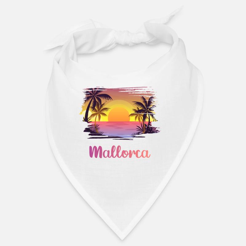Ich liebe Mallorca - Bandana - Weiß