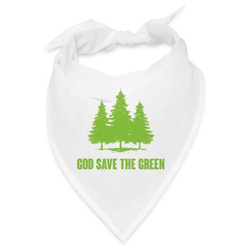 Gott schütze das Grün - Bandana - Weiß - Vorne