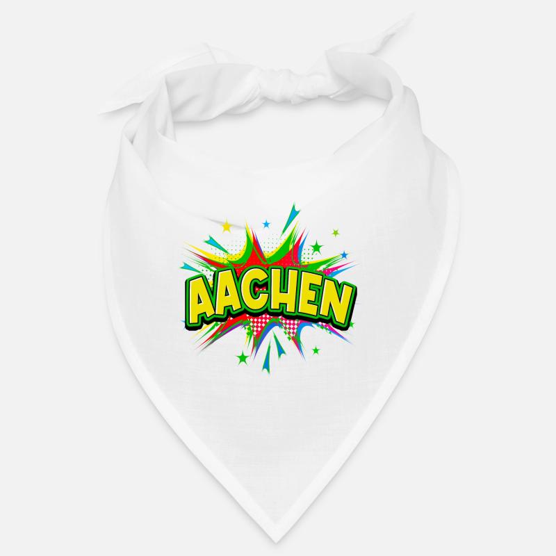 Aachen Germany City Pop Art Comic Art Bandana