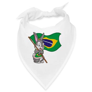 Brasilianer Hase - Bandana - Weiß - Vorne