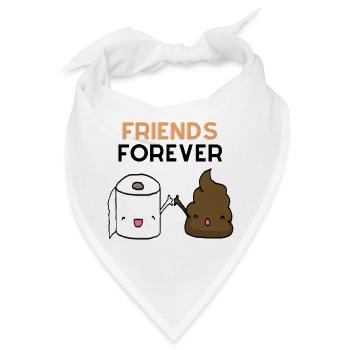 Freunde Forever: High-Five Toilettenpapier - Bandana - Weiß - Vorne