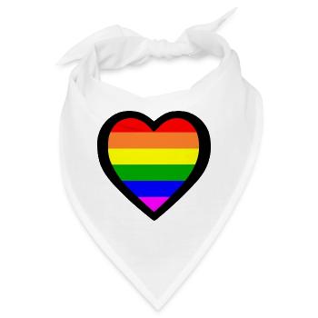 Lgbt - Bandana - Weiß - Vorne