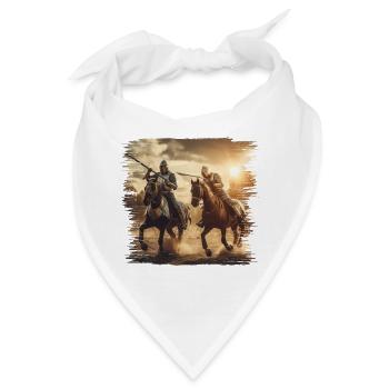Ein mittelalterliches Ritterturnier - Bandana - Weiß - Vorne