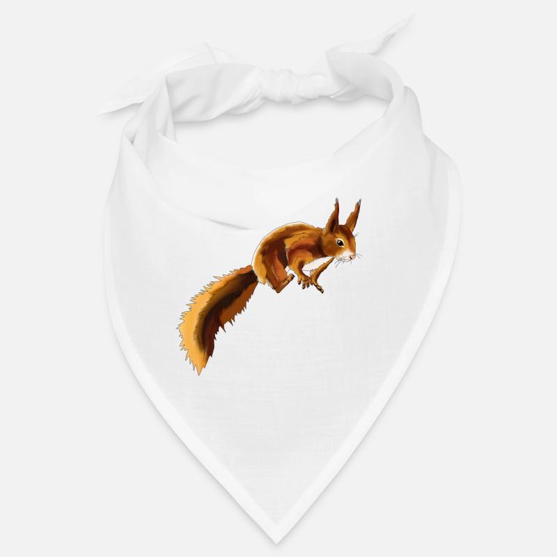Écureuil 1 - Bandana - blanc