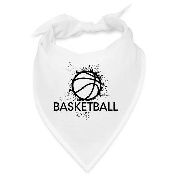 Basketball Explosion Streetball Illustration Logo - Bandana - Weiß - Vorne