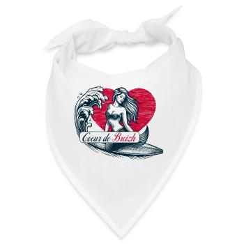 Meerjungfrau der Fackel Surferherz von Breizh - Bandana - Weiß - Vorne