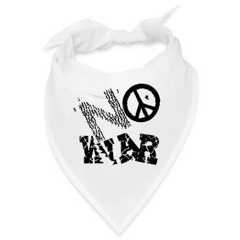 KEIN KRIEG - Bandana - Weiß - Vorne