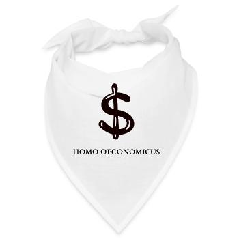 $ HOMO OECONOMICUS - Bandana - Weiß - Vorne