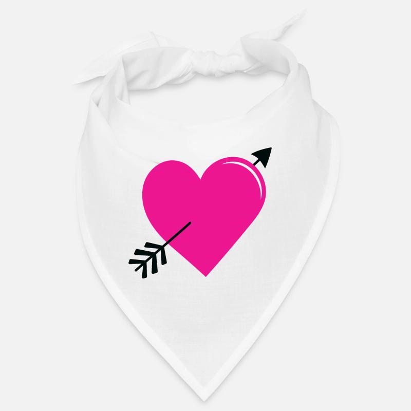 Liebesherz mit Pfeil Bandana