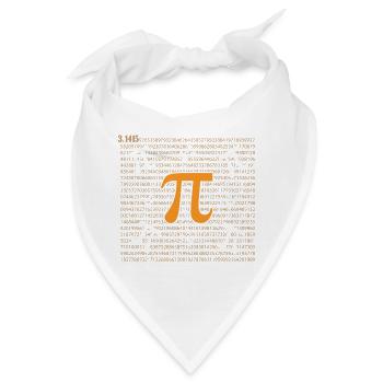 Pi-Tag - Glücklicher Pi-Tag - Bandana - Weiß - Vorne