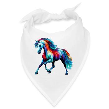 Pferd - Bandana - Weiß - Vorne