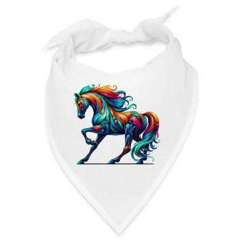 Pferd - Bandana - Weiß - Vorne