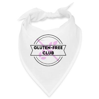 gluten free club black pink - Bandana - Weiß - Vorne