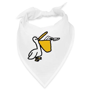 Raubvogel - Bandana - Weiß - Vorne