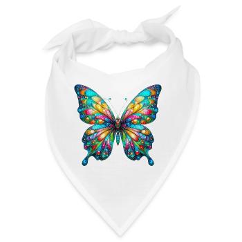 Schmetterling - Bandana - Weiß - Vorne