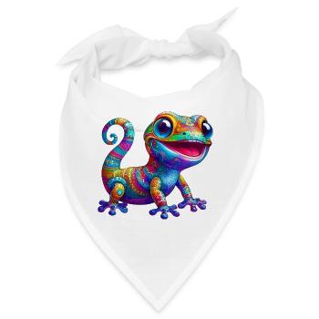 Gecko - Bandana - Weiß - Vorne