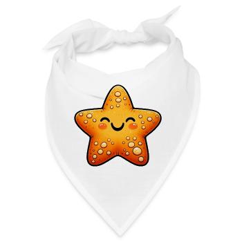 Seestern - Bandana - Weiß - Vorne