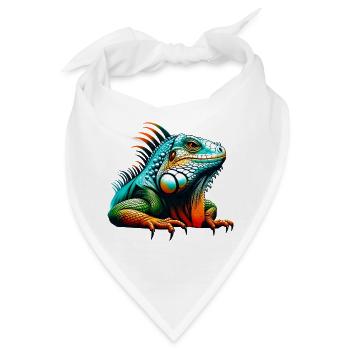 Leguan - Bandana - Weiß - Vorne