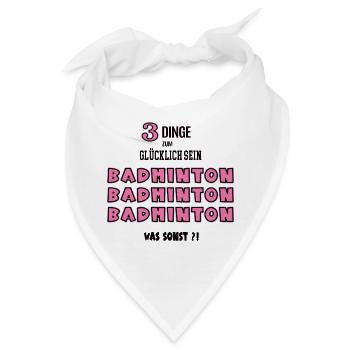 Badminton Badmintonerin Spielerin Badmintonspiel - Bandana - Weiß - Vorne
