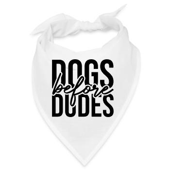Dogs before Dudes - Bandana - Weiß - Vorne