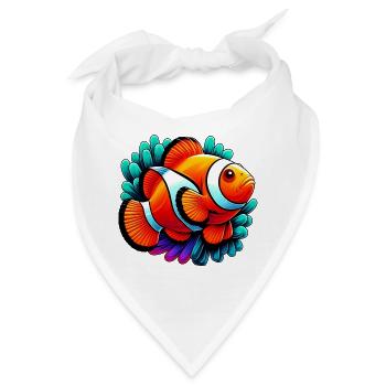 Clownfische - Bandana - Weiß - Vorne