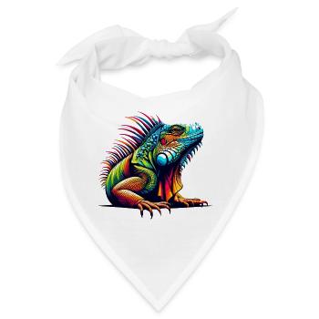 Leguan - Bandana - Weiß - Vorne