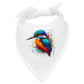 Eisvogel - Bandana - Weiß - Vorne