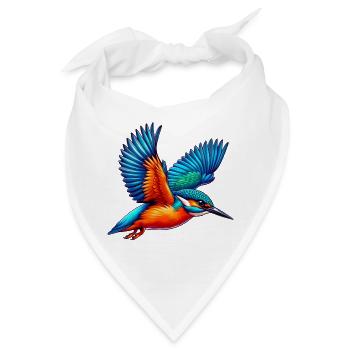 Eisvogel - Bandana - Weiß - Vorne