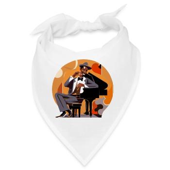 Meister des Klaviers - Bandana - Weiß - Vorne