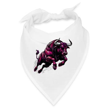Stier - Bandana - Weiß - Vorne