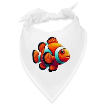Clownfisch - Bandana - Weiß - Vorne