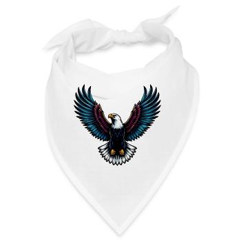Adler - Bandana - Weiß - Vorne