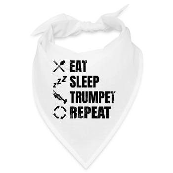 Trompeter Routine - Bandana - Weiß - Vorne