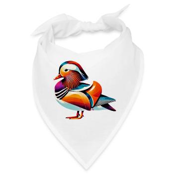 Mandarinente - Bandana - Weiß - Vorne