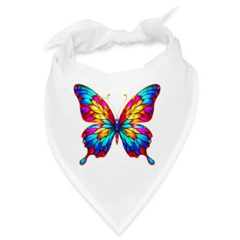 Schmetterling - Bandana - Weiß - Vorne