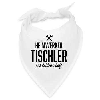 Heimwerker Tischler - Bandana - Weiß - Vorne