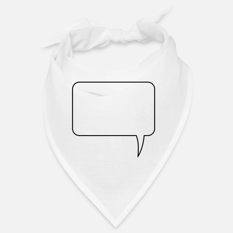 Sprechblase Rechteck Design Bandana