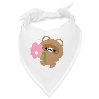 Romantischer Biber - Bandana - Weiß - Vorne