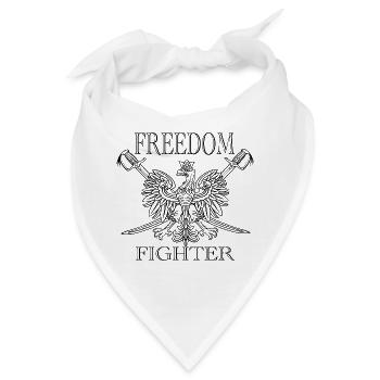 Freiheitskämpfer – Polnischer Adler mit gekreuzten Säbeln - Bandana - Weiß - Vorne