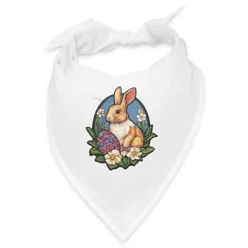 Osterhase - Bandana - Weiß - Vorne