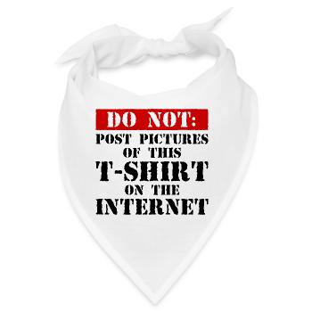 Do Not Internet – Nerd, Social Media & Geek Fun - Bandana - Weiß - Vorne