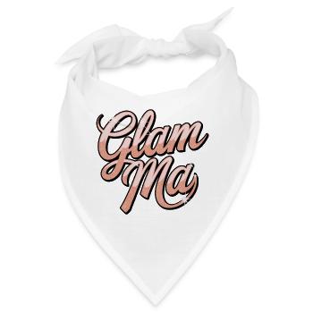 Glam Mad Glitter Skript - Bandana - Weiß - Vorne