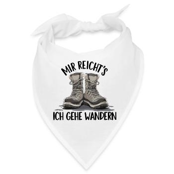 Stiefelduo im Schatten Wandern Wandergruppe Berge - Bandana - Weiß - Vorne