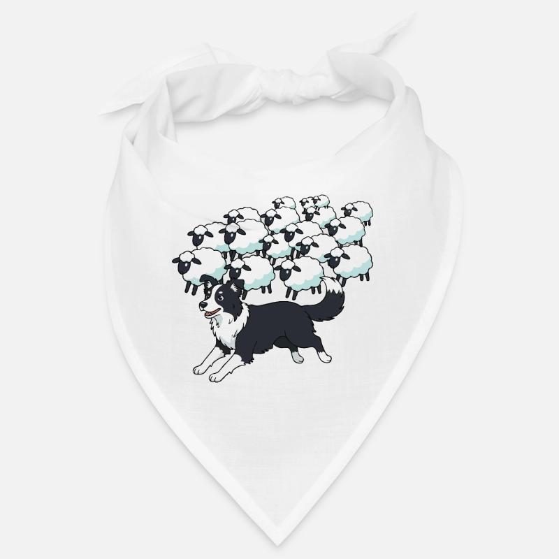 Border Collie et Clouds Sheep Bandana